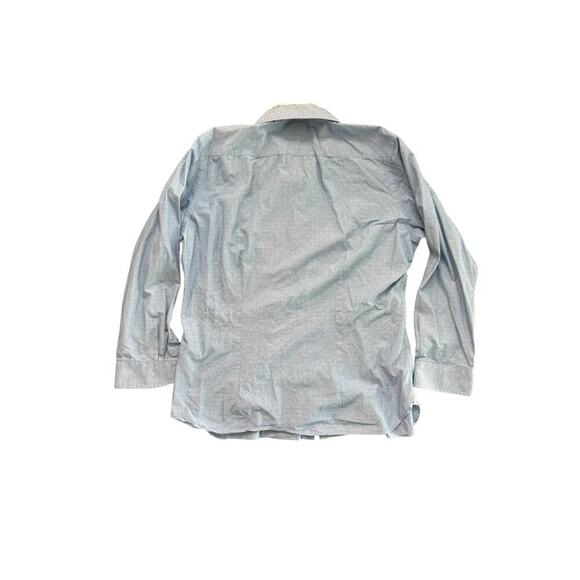 Ted Baker Endurance Men's Blue Long Sleeves Button Down Shirt Size 34/35 - Picture 5 of 5